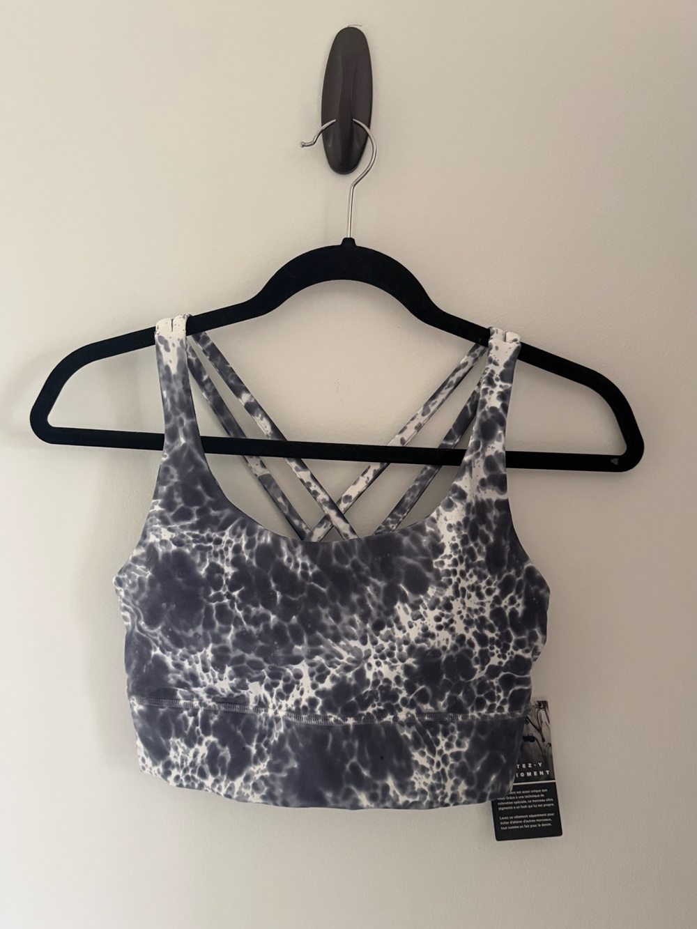 NWT Lululemon Energy Bra Long
Line *Marble Dye | Tie-Dye Crisscross Sports Bra